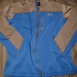 Mens Blue and Gray XL The North Face Zip Jacket